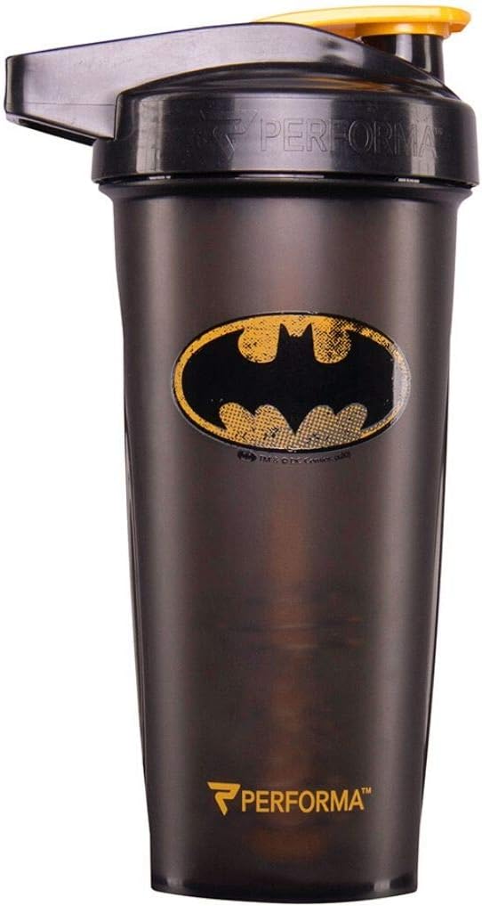 Performa ACTIV DC Comics Batman Protein Shaker Bottle (28oz) – Leak-Free & Durable