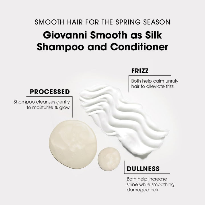 Giovanni Smooth as Silk Conditioner – Deep Moisturizing & Frizz Control