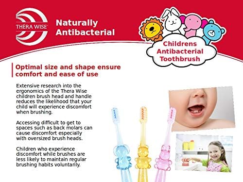 Thera Wise Naturally Antibacterial Children's Toothbrush – 3 Pack (0-5 Years)