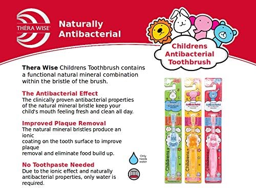 Thera Wise Naturally Antibacterial Children's Toothbrush – 3 Pack (0-5 Years)