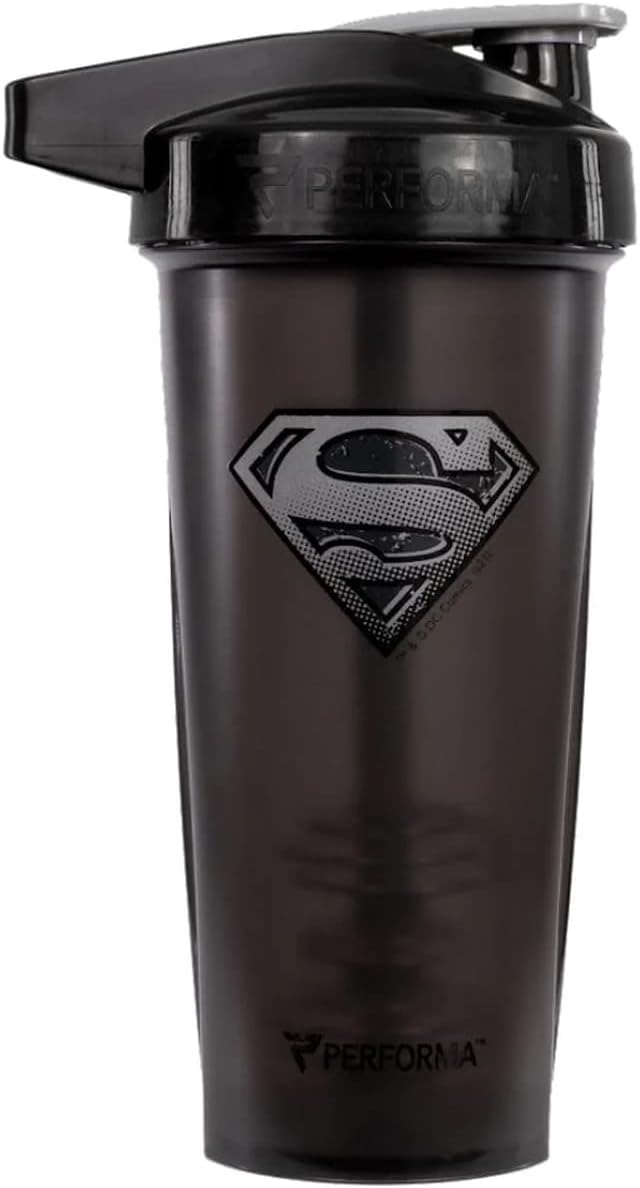 Performa ACTIV DC Comics Superman Black Edition Protein Shaker Bottle (28oz)