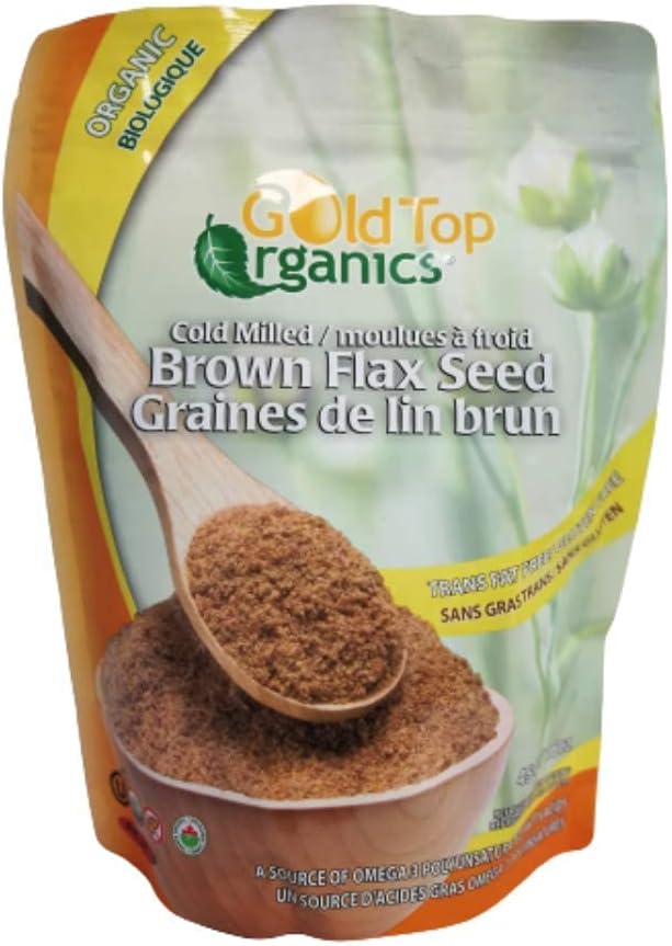 Gold Top Organic Ground Flaxseed – Cold Milled for Maximum Nutrition