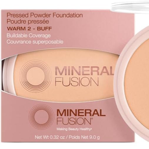 Mineral Fusion Pressed Powder Foundation – Warm 2 (9g)