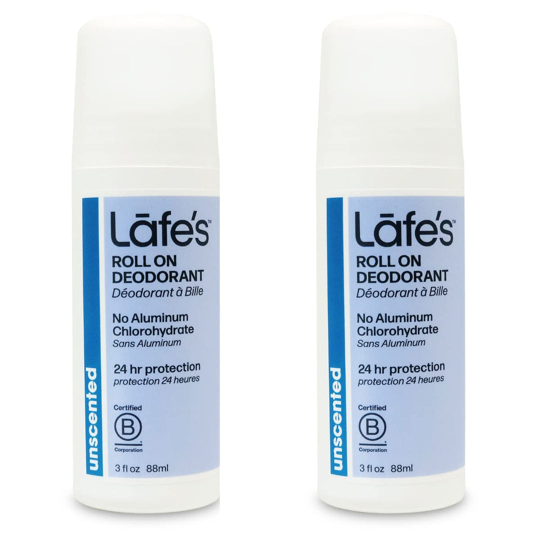 Lafe's Unscented Roll-On Deodorant – Natural & Gentle Protection with Witch Hazel & Aloe Vera