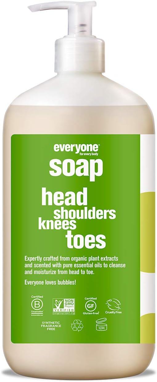 Everyone 3-in-1 Soap for Every Kid – Tropical Coconut Twist | Gentle, Natural Shampoo, Body Wash & Bubble Bath