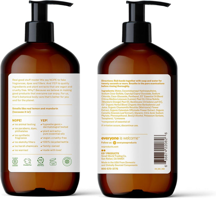 Everyone Hand Soap – Meyer Lemon & Mandarin | Refreshing, Moisturizing Hand Wash