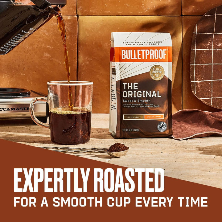 Bulletproof The Original Whole Bean Coffee – Medium Roast, Antioxidant-Rich