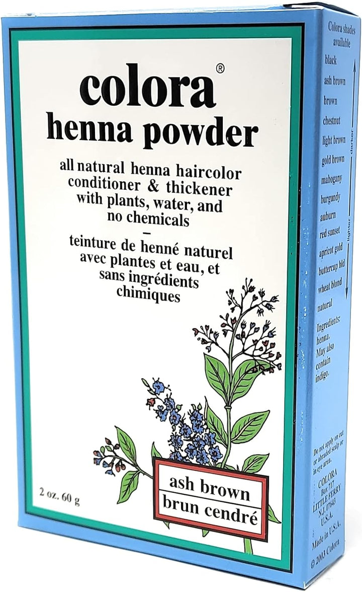 Colora Henna Powder Hair Color – Ash Brown