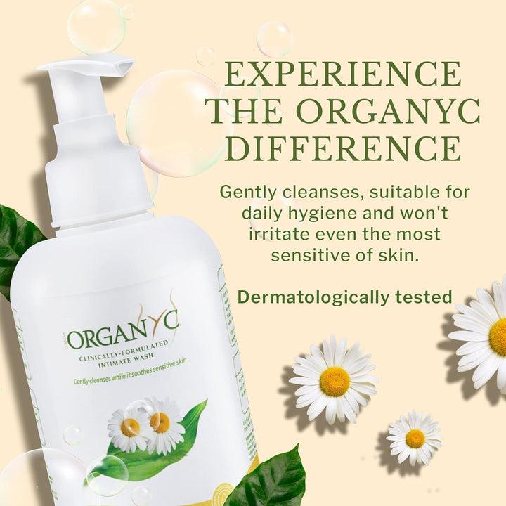 Organyc Feminine Intimate Wash – Chamomile, 8.5 fl oz (2 Pack)