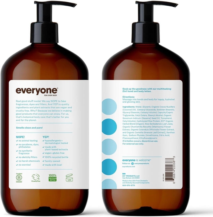 Everyone Hand Soap – Unscented | Gentle, Moisturizing Hand Wash