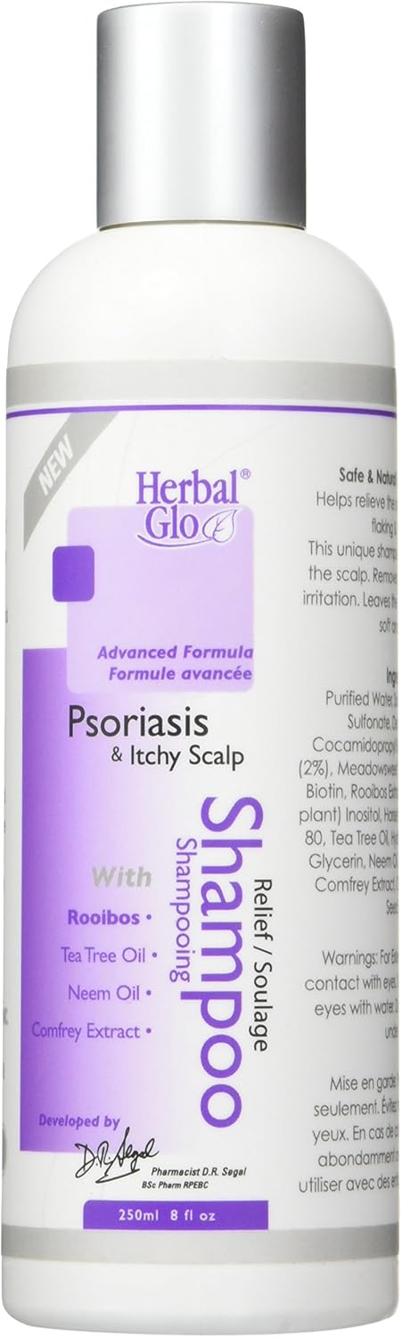 Herbal Glo Advanced Psoriasis & Itchy Scalp Shampoo – Soothing & Therapeutic Relief