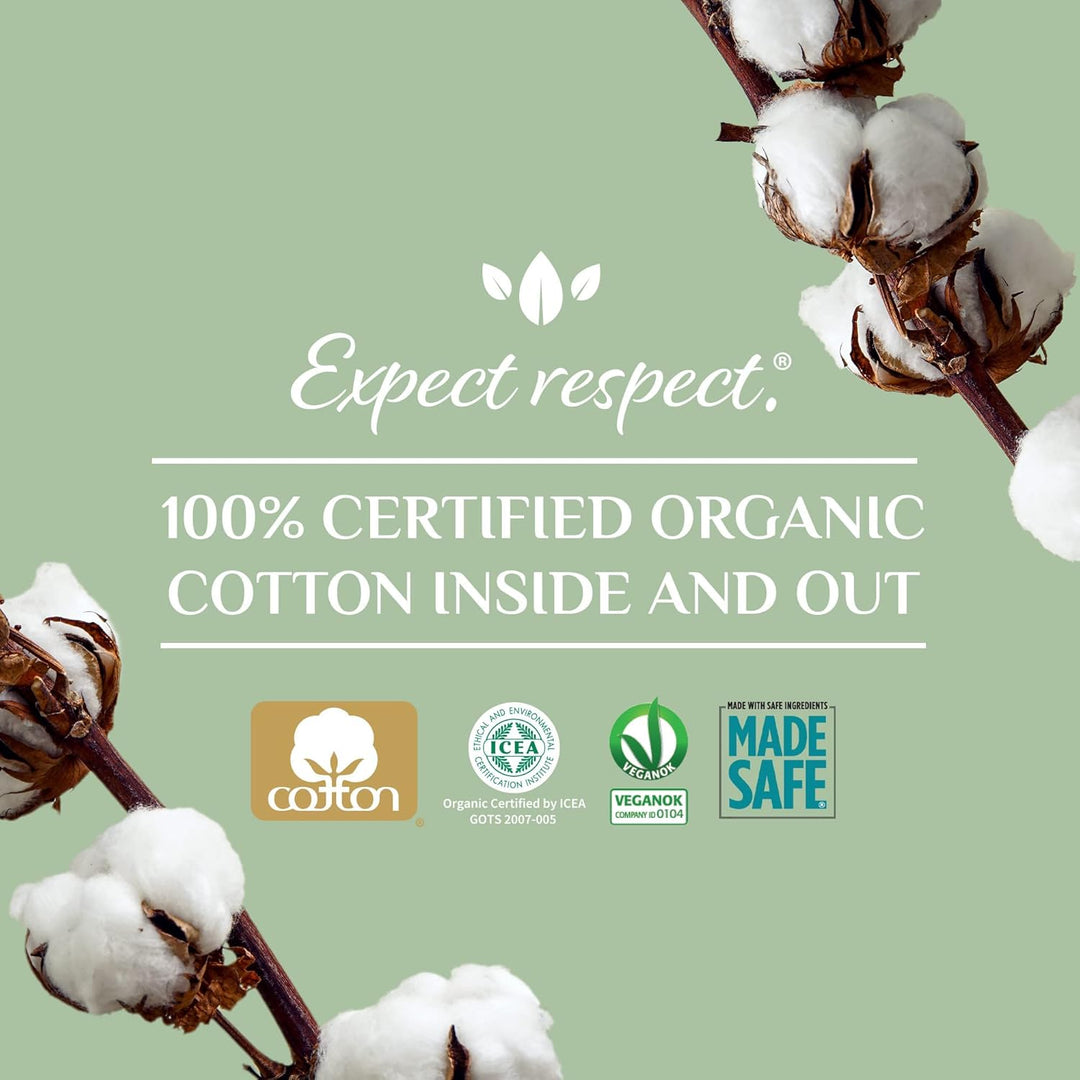 Organyc 100% Certified Organic Cotton Swabs – 200 Count (6 Pack)