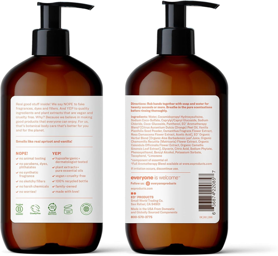 Everyone Hand Soap – Apricot & Vanilla (3-Pack)