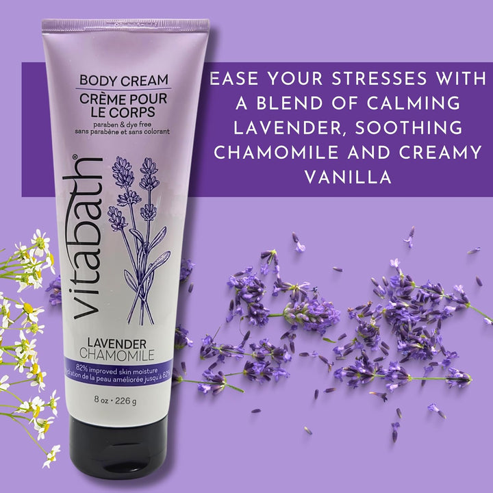 Vitabath Lavender Chamomile Body Cream (8 oz)