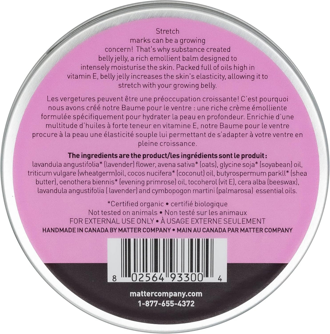 Matter Company Belly Jelly Stretch Mark Reducing Balm – All-Natural Scar & Stretch Mark Care