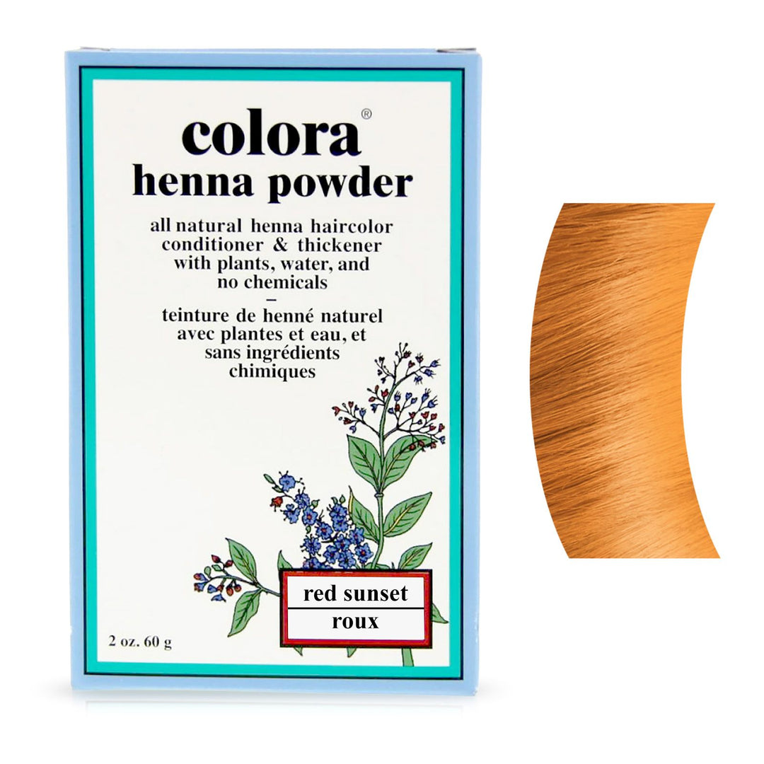 Colora Henna Powder Hair Color – Red Sunset