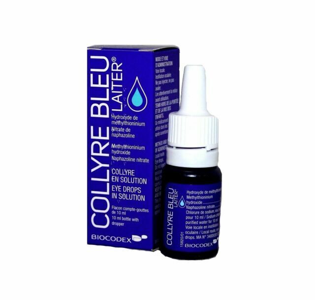 ORIGINAL Collyre Bleu Blue Laiter Eye Drops – 10ml Same Formula